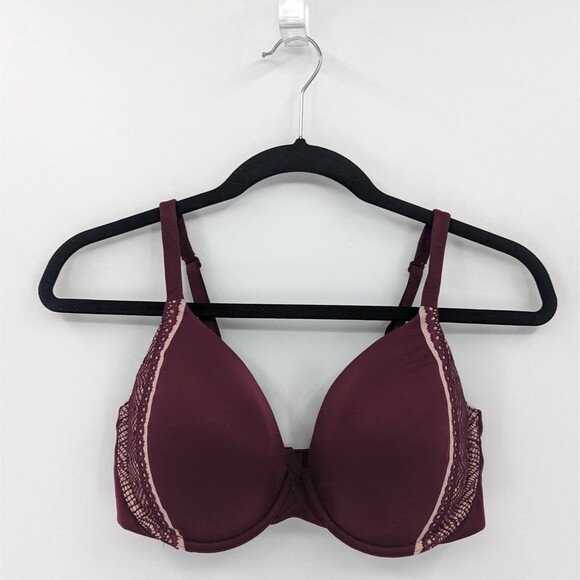 Victoria's Secret Bra Women's 34DD Plum Purple Lined Perfect Coverage - Picture 1 of 6